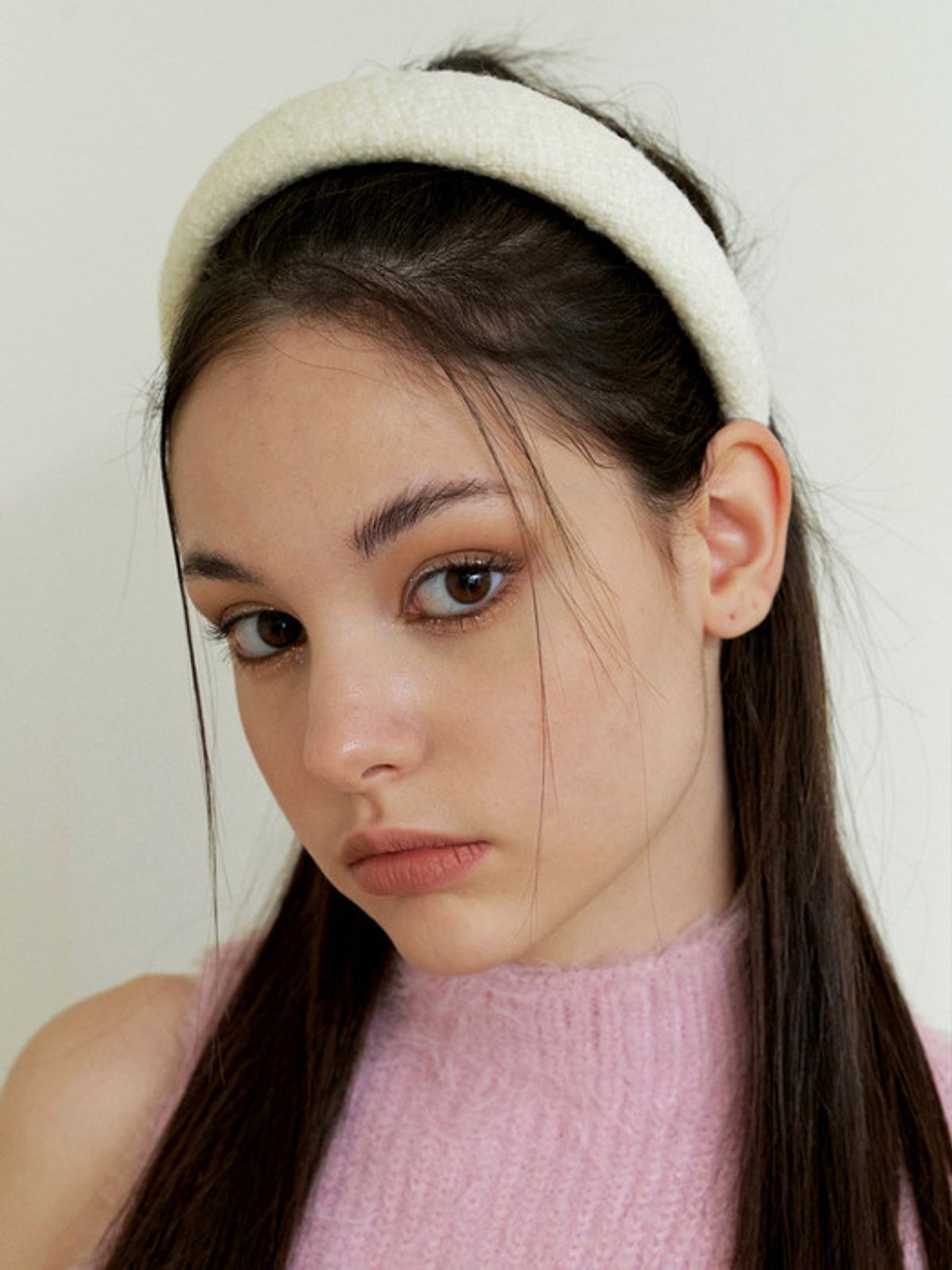 카인더베이비(KINDABABY) cream boucle headband