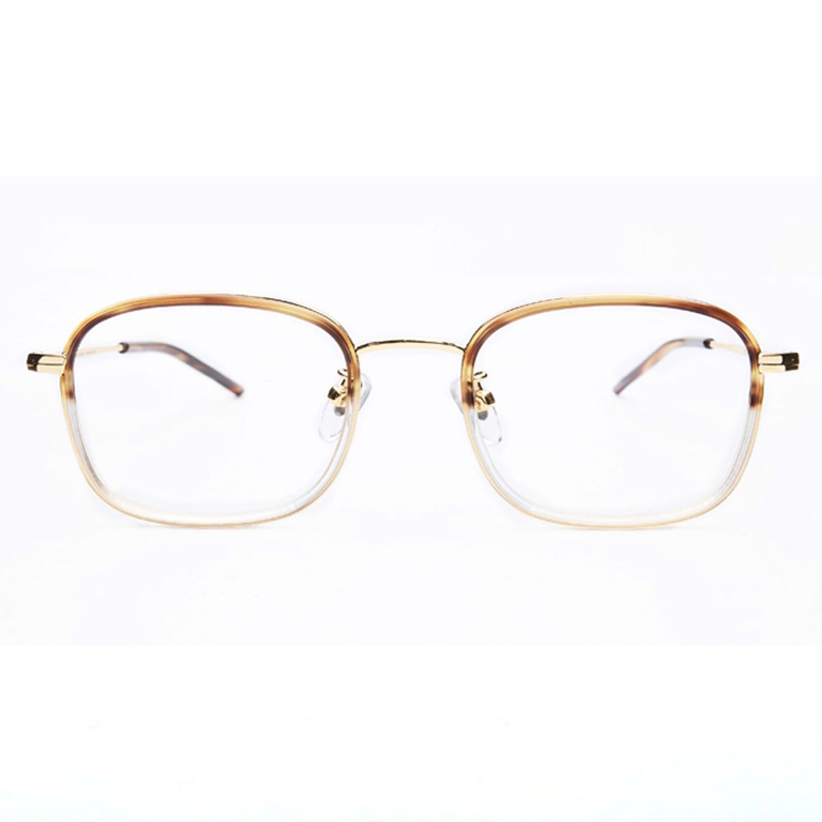 알로아이웨어(ALO EYEWEAR) [ALO:CTZEN] CI9710B C2 클래식 솔텍스 스퀘어 투톤 레오파드/골드 안경테