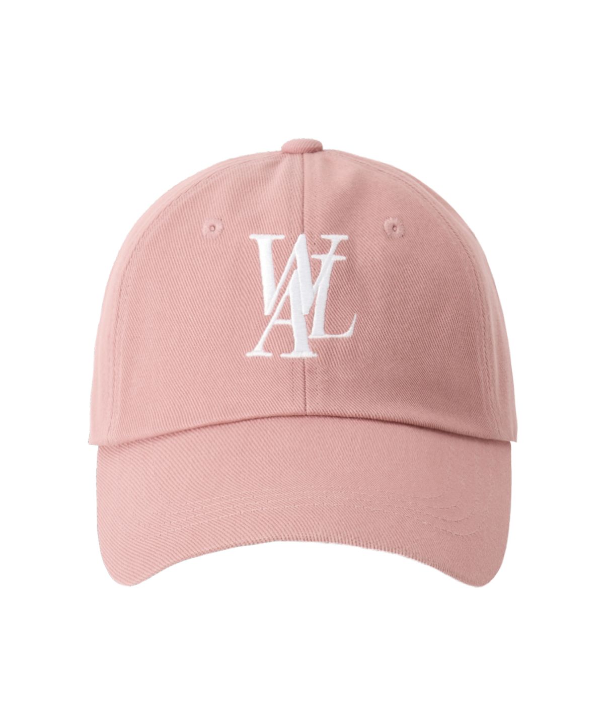 우알롱(WOOALONG) Signature Logo ball cap - DUSTY PINK