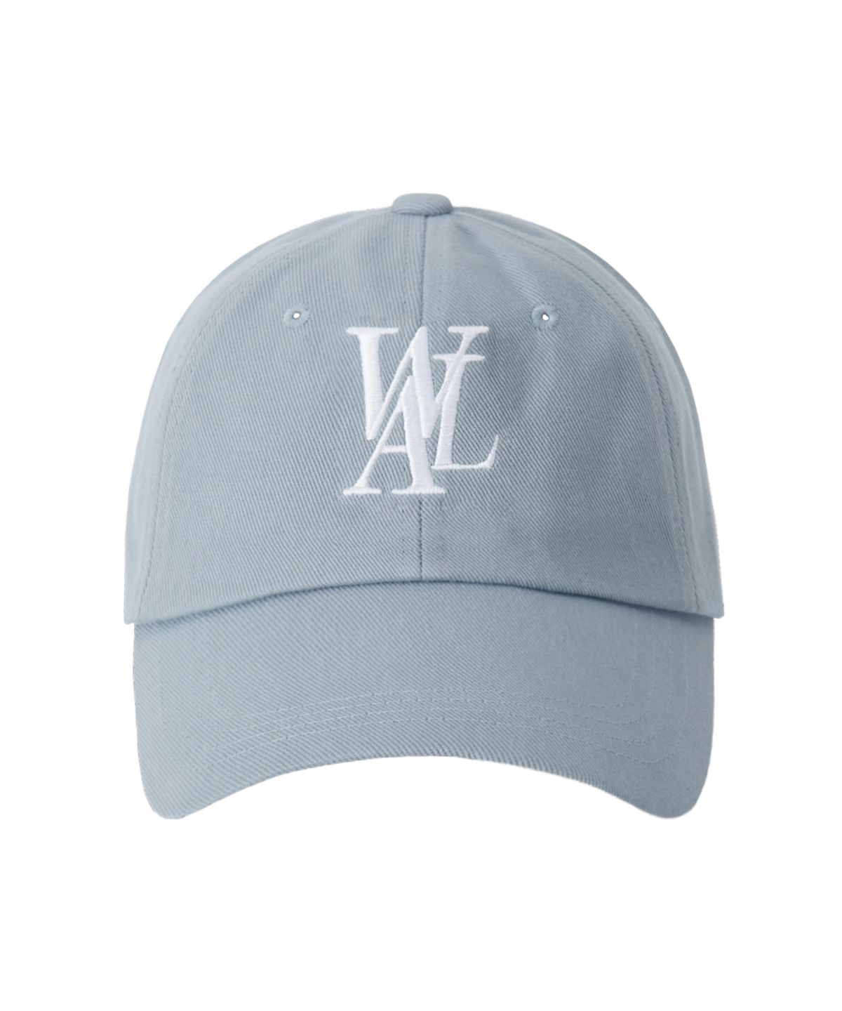 우알롱(WOOALONG) Signature Logo ball cap - DUSTY BLUE