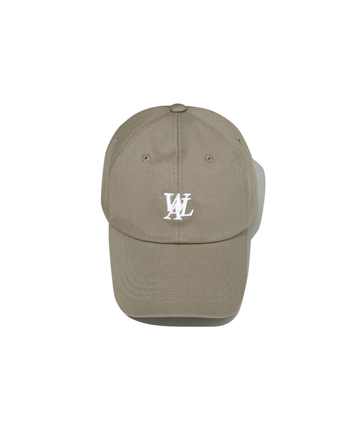 우알롱(WOOALONG) Signature Small Logo ball cap - MOCHA