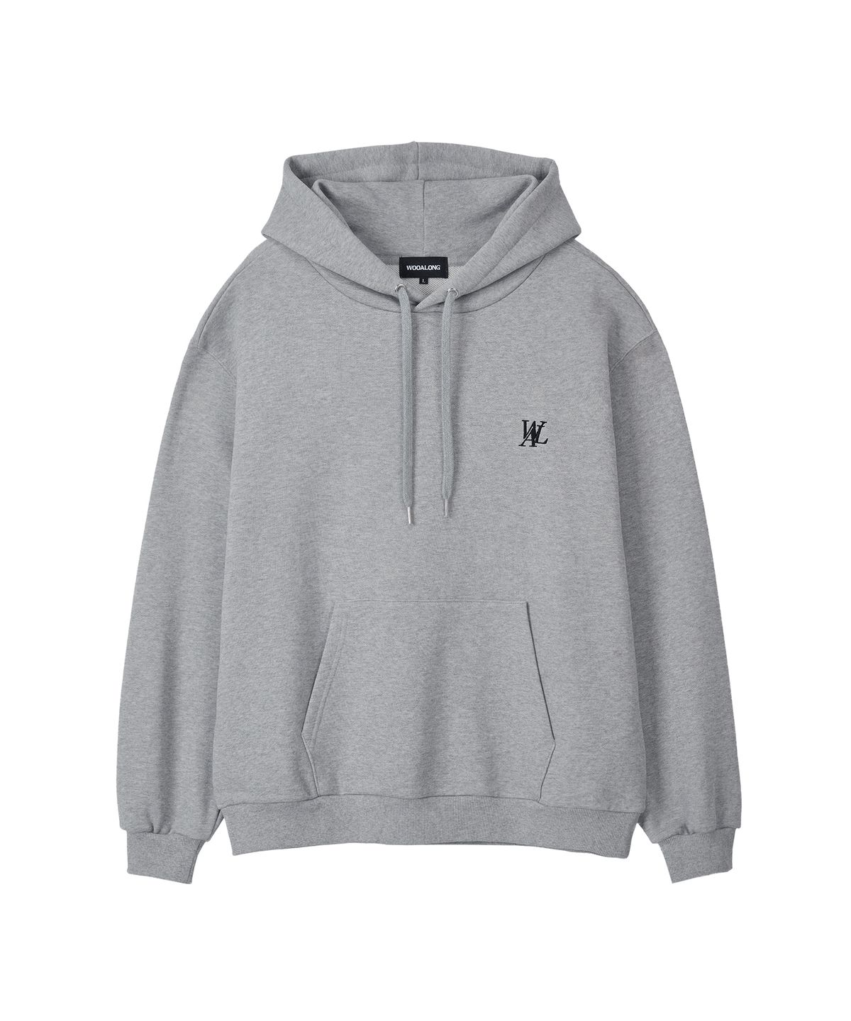 우알롱(WOOALONG) Signature standard hoodie - GREY