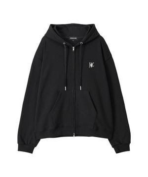 Signature hood zip-up - BLACK