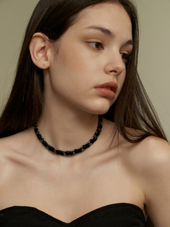 [KINDABABY] 韓国☆Black silver chain choker Necklace MUSINSA | KINDABABY black silver chain choker necklace