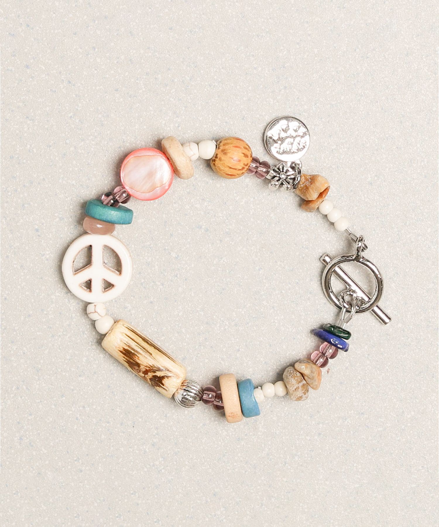 【完売間近】 TOWTOW.ARCHIVE Perfume Bracelet MUSINSA | TOWTOW ARCHIVE Peace Mark Symbol Bracelet Ivory