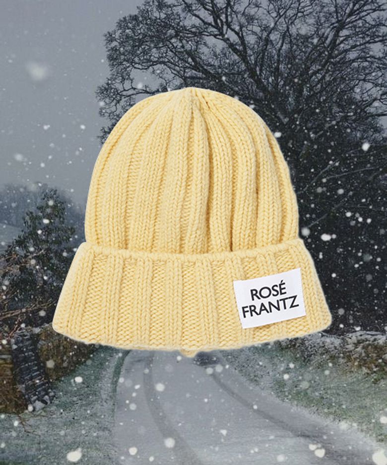 Basic Wool Beanie [Light Yellow]