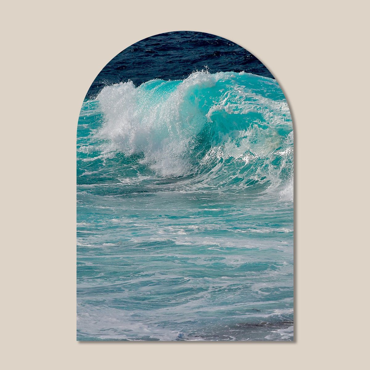 멜팅스튜디오(MELTING STUDIO) 마이 리틀 윈도우 접착 아치 인테리어 포스터  / 78번 Waters Texture 02
