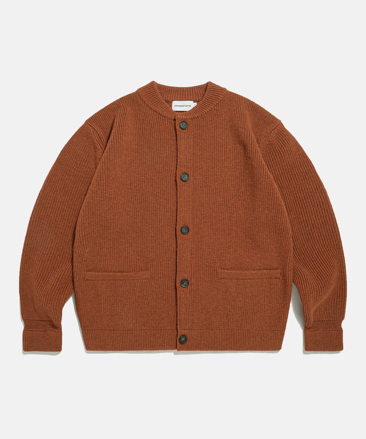 에스피오나지(ESPIONAGE) Miller Heavyweight Cardigan Burnt Orange