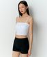 우먼즈 크롭 튜브 브라 탑 [화이트]