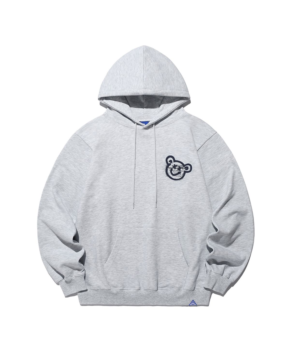 이스트쿤스트(ISTKUNST) BEAR&SMILEY HOODIE_LIGHT GREY(IK2DSMM401A)