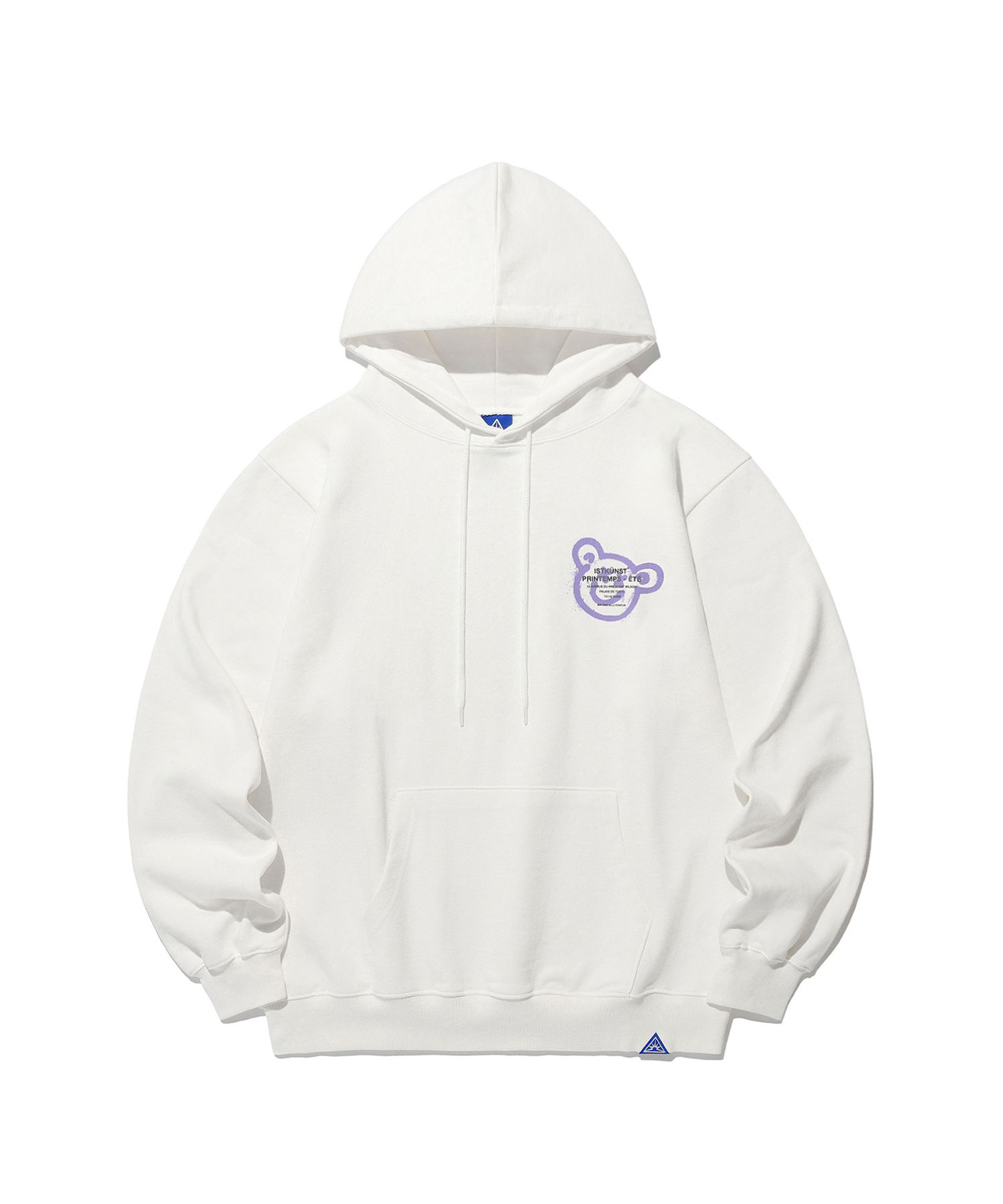 MUSINSA | ISTKUNST BEAR & SMILEY HOODIE WHITE (IK2CSMM401A)