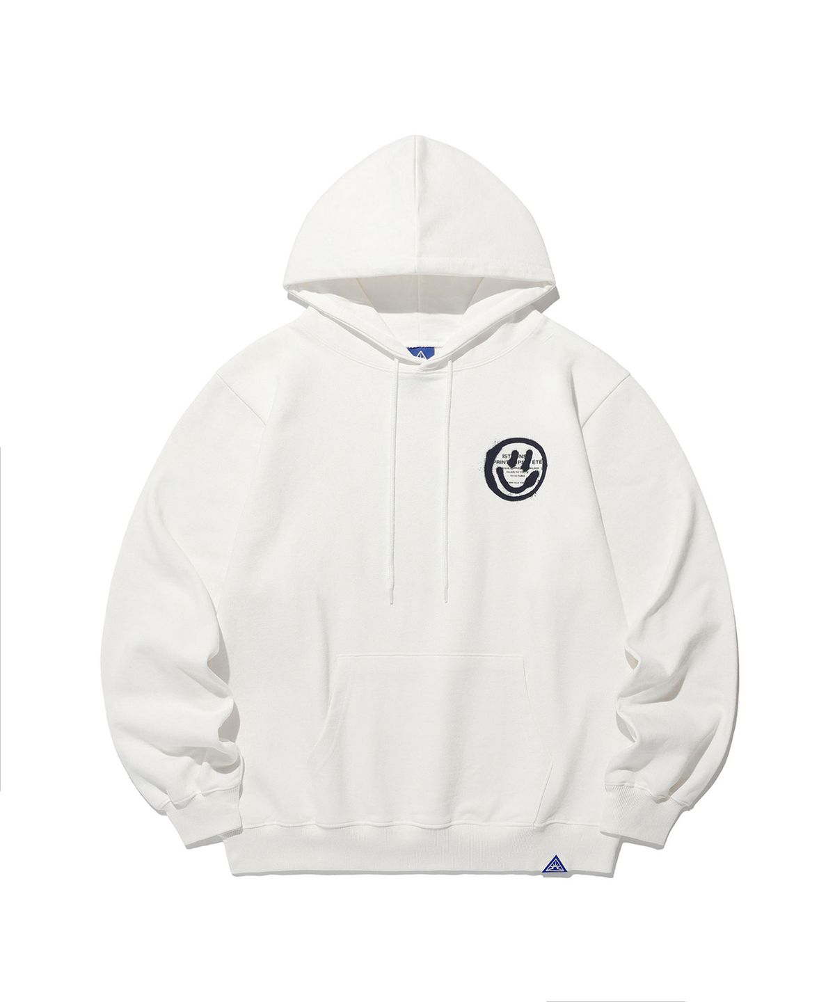 이스트쿤스트(ISTKUNST) LOGO&SMILEY HOODIE_WHITE(IK2DSMM400A)