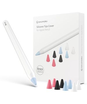 애플펜슬 펜촉 마모 방지 애플펜슬 1세대 2세대 실리콘 펜촉 커버 보호캡 (8개입)
