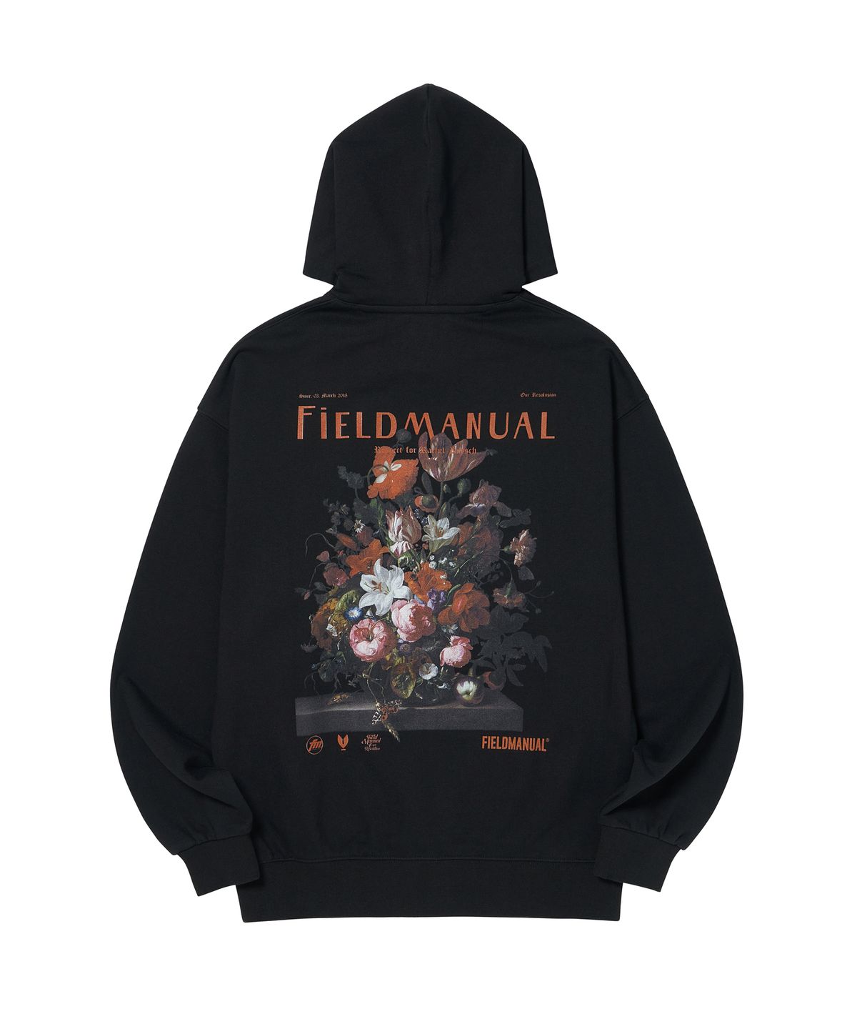 필드매뉴얼(FIELDMANUAL) 라헬라위스 스웨트후디 블랙