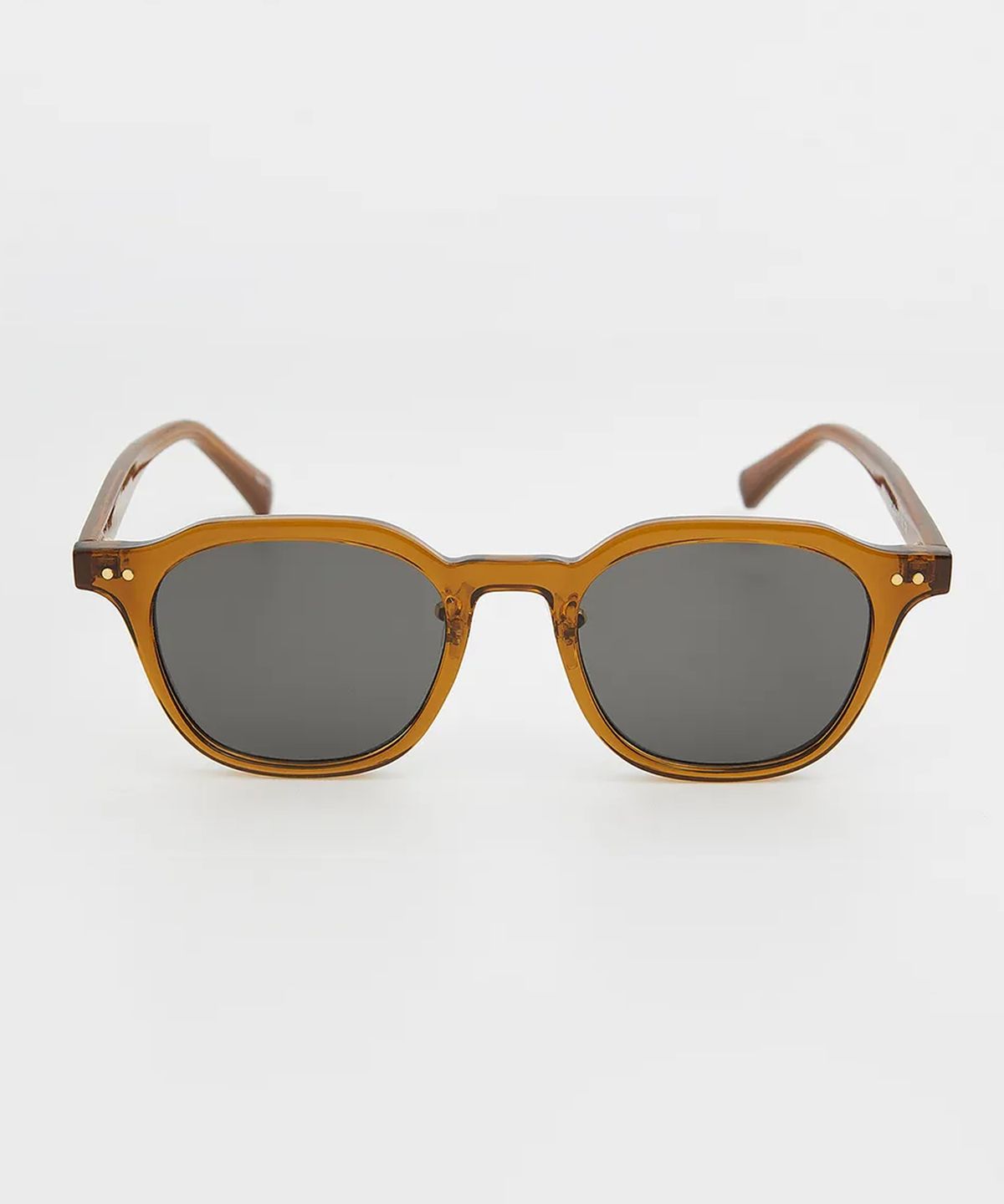투큐브(2CUBE) 2DOT SQUARE SUNGLASSES(DEEP BROWN)
