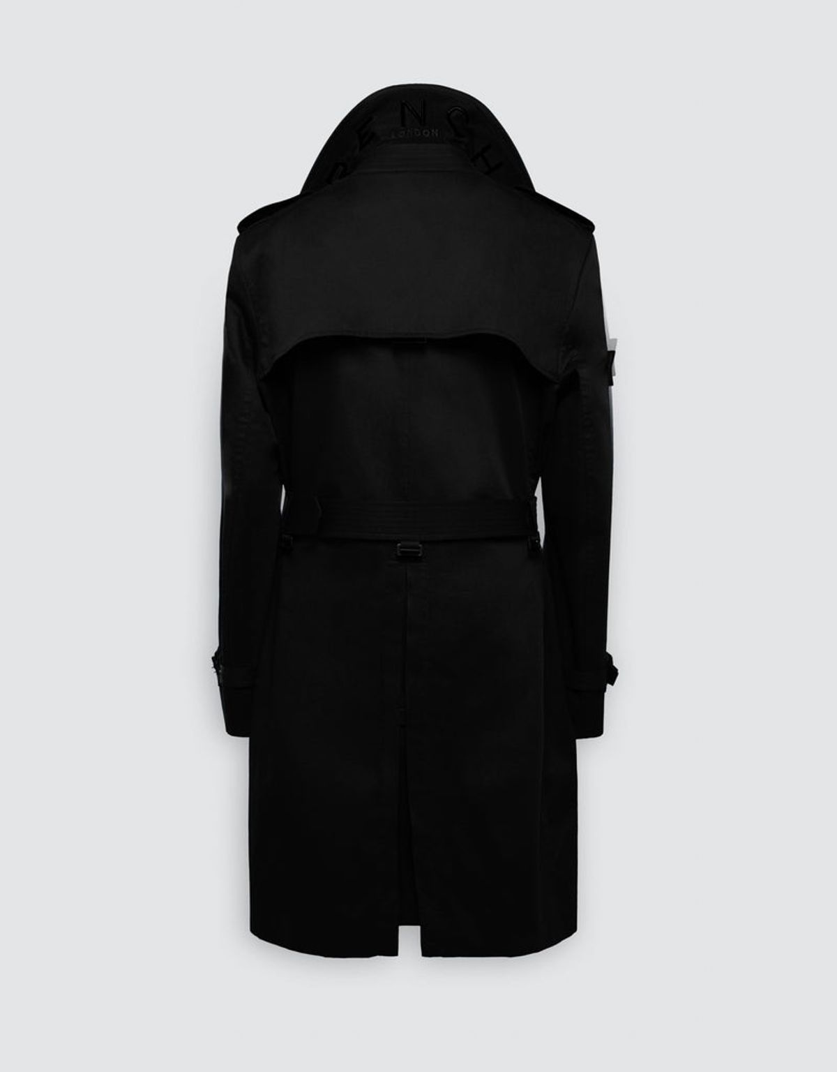 트렌치런던(TRENCH LONDON) 킹 슈퍼파인 오가닉 클래식 트렌치 코트 (BLACK/BLACK/BLACK)