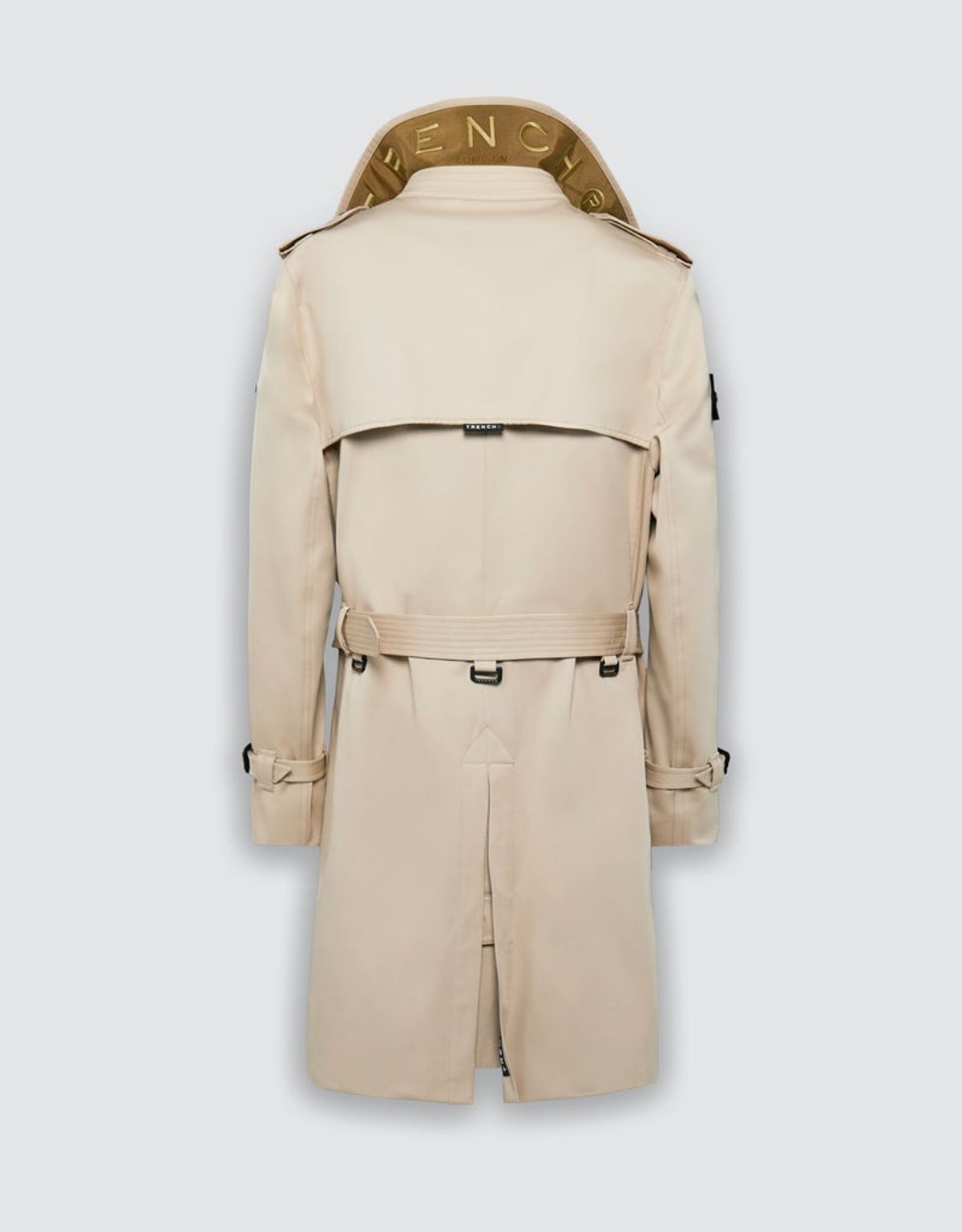 트렌치런던(TRENCH LONDON) 듀크 릴렉스 트렌치 코트 (STONE/BLACK/GOLD)