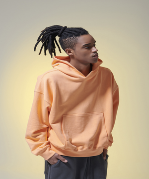 크롭 후드 티셔츠 (오렌지)