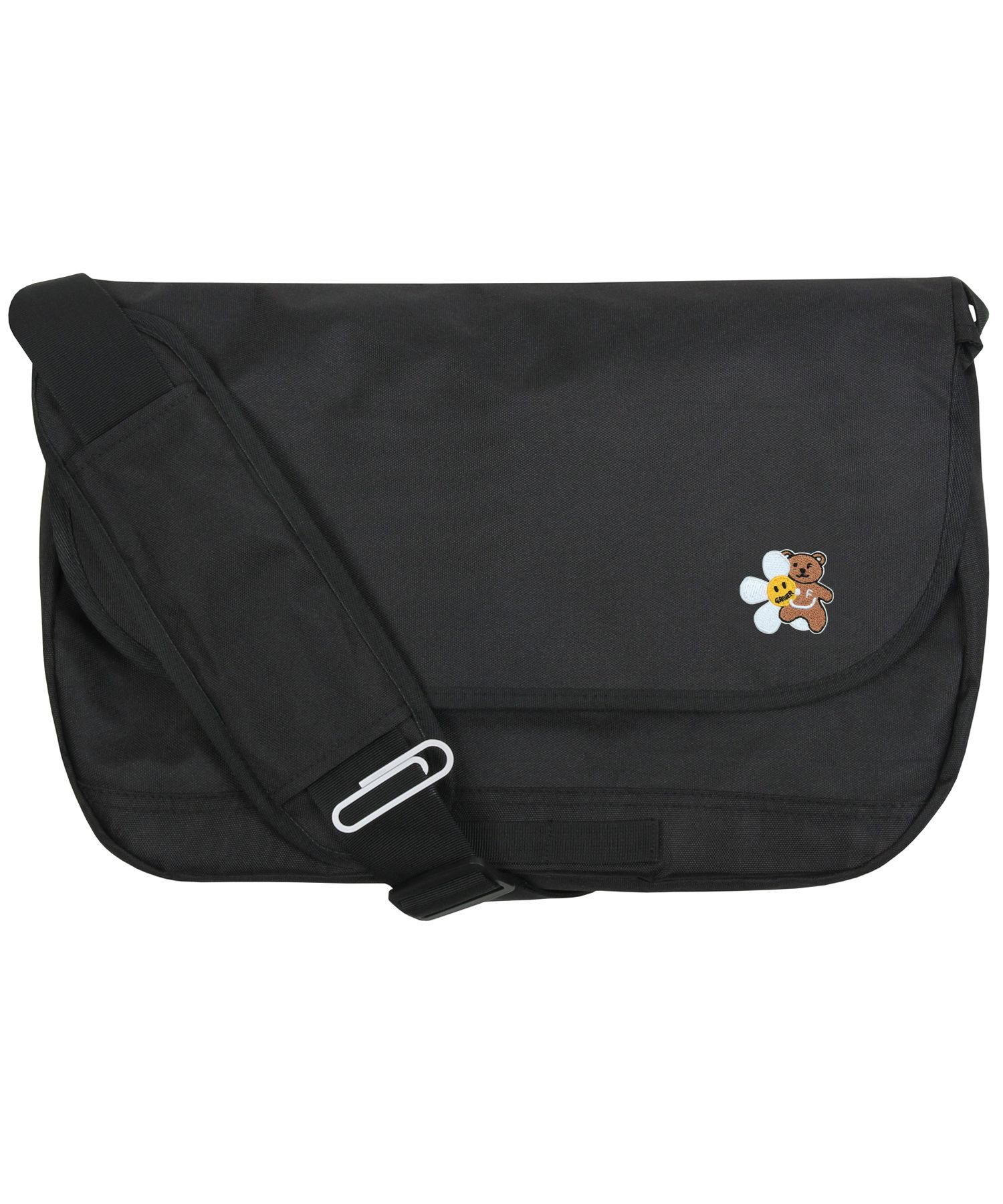MUSINSA | GRAVER [UNISEX] FLOWER BEAR SMILE EMBROIDERED