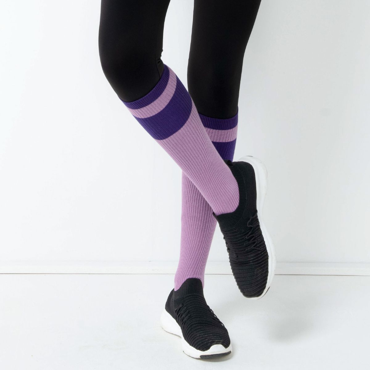 뒤란(DURAN) 베이직 더블라인 니삭스 DAF1E-0016 3colors