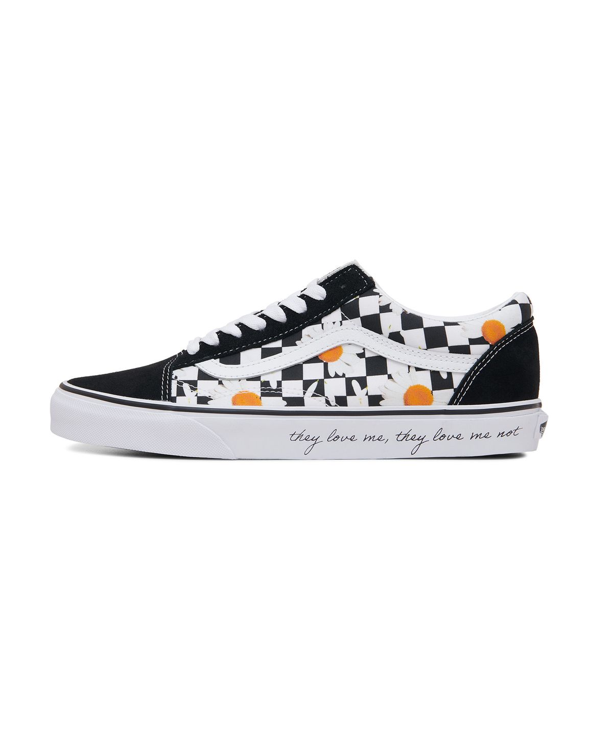 반스(VANS) 올드스쿨 - (러브 미/러브 미 낫) 데이지:트루 화이트 / VN0A5KRFB0B1