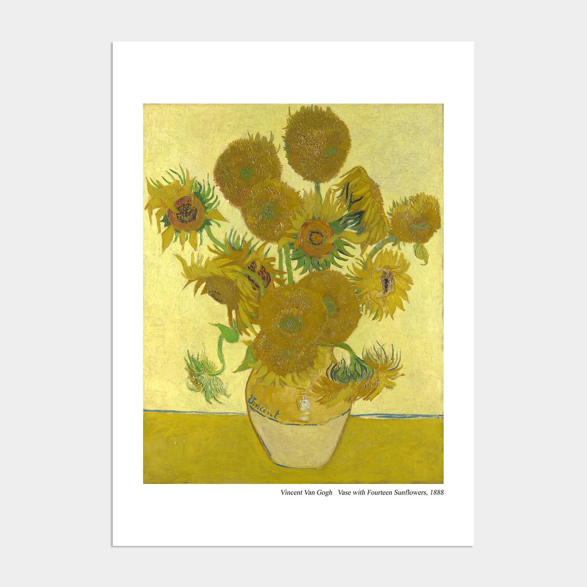 멜팅스튜디오(MELTING STUDIO) 금전운 해바라기 액자 인테리어 포스터 / 27번 빈센트 반고흐-Sunflower 2