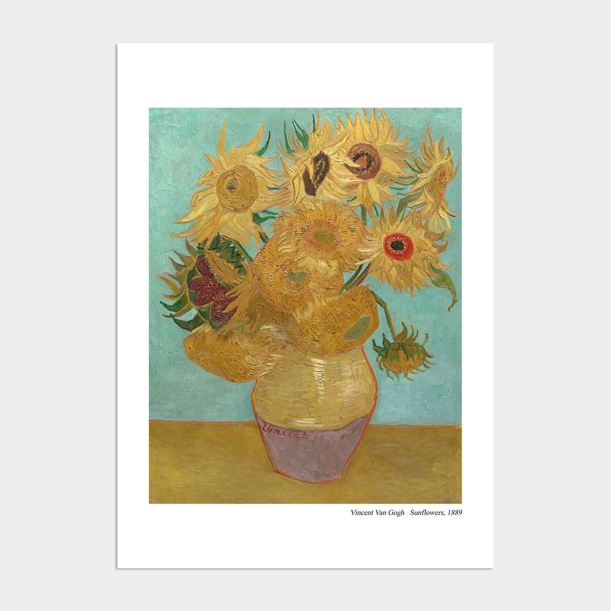 멜팅스튜디오(MELTING STUDIO) 금전운 해바라기 액자 인테리어 포스터 / 29번 빈센트 반고흐-Sunflower 4
