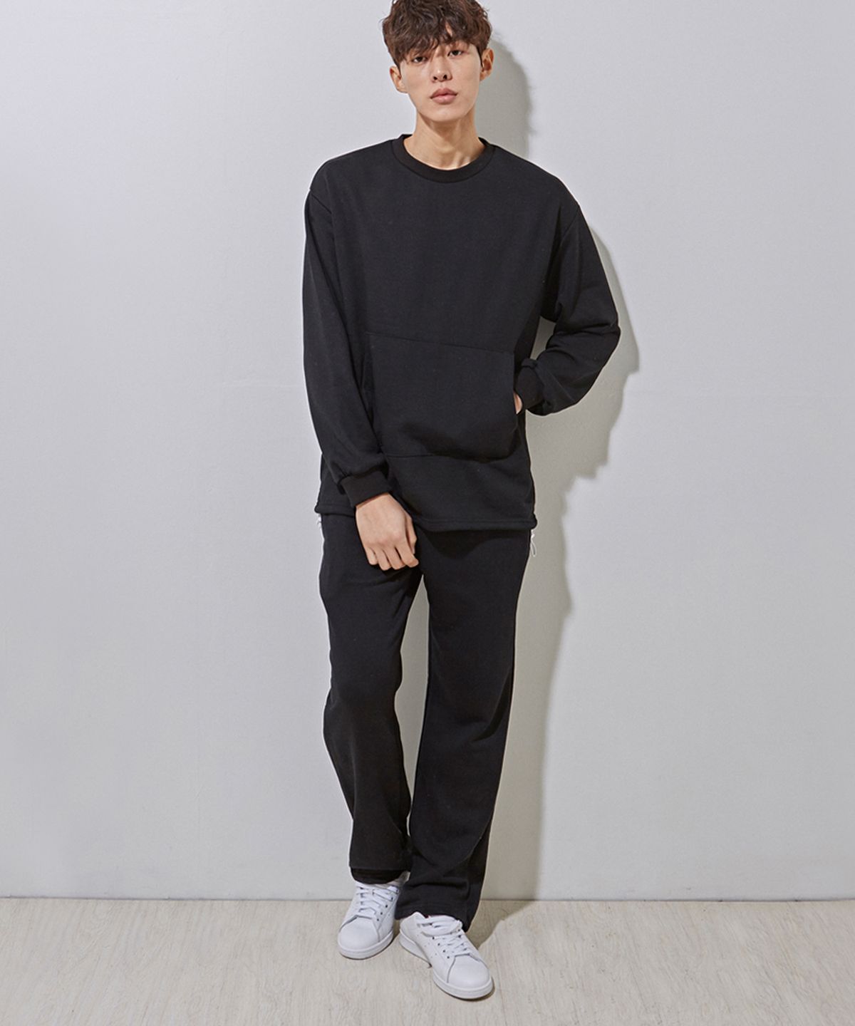 에이본(THE-ABON) MW34 staring set pants black