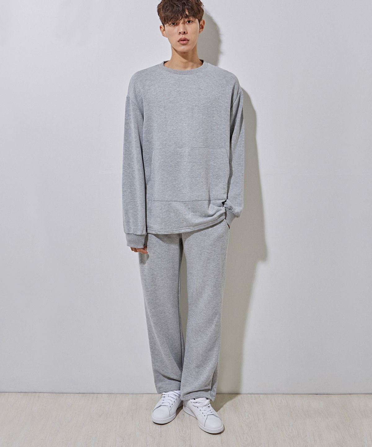 에이본(THE-ABON) MW34 staring set pants Grey