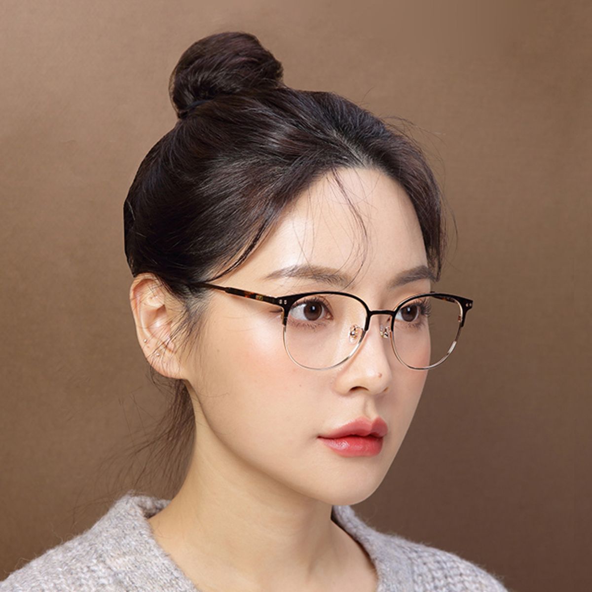 어나더루트(ANOTHERROUTE) 티타늄 안경테 COLBY 투톤 메탈테