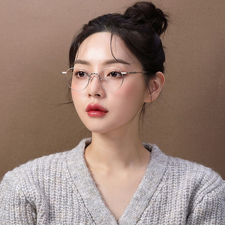 티타늄 안경테 FURIAN 원형 레트로