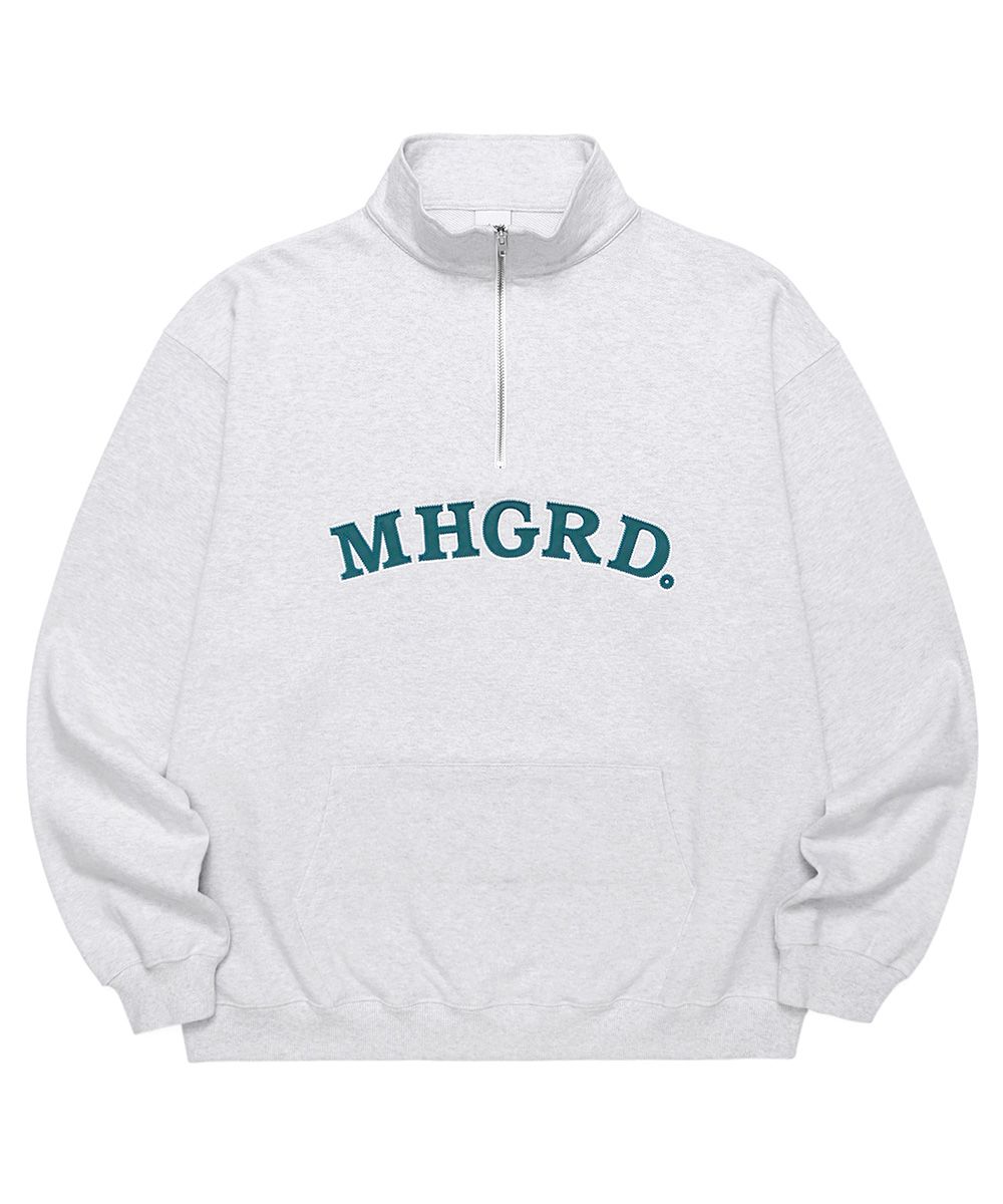 【mahagrid】22SS★ ARC LOGO HALF ZIP SWEATSHIRT MUSINSA | MAHAGRID ARC LOGO HALF ZIP SWEATSHIRT LIGHT GREY