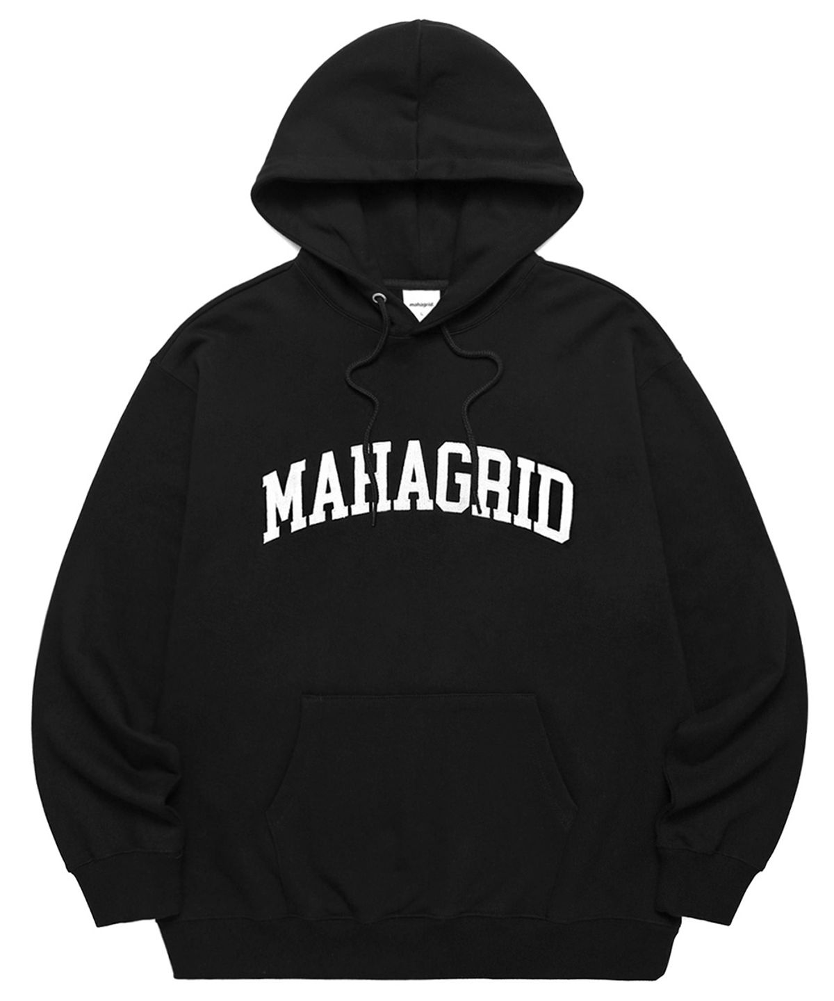 마하그리드(MAHAGRID) VARSITY LOGO HOODIE BLACK(MG2ESMM406A)