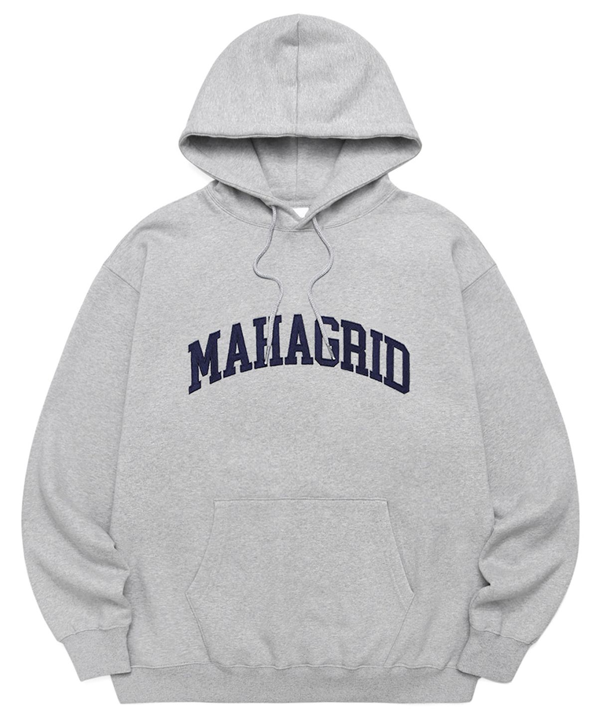 마하그리드(MAHAGRID) VARSITY LOGO HOODIE GREY(MG2ESMM406A)