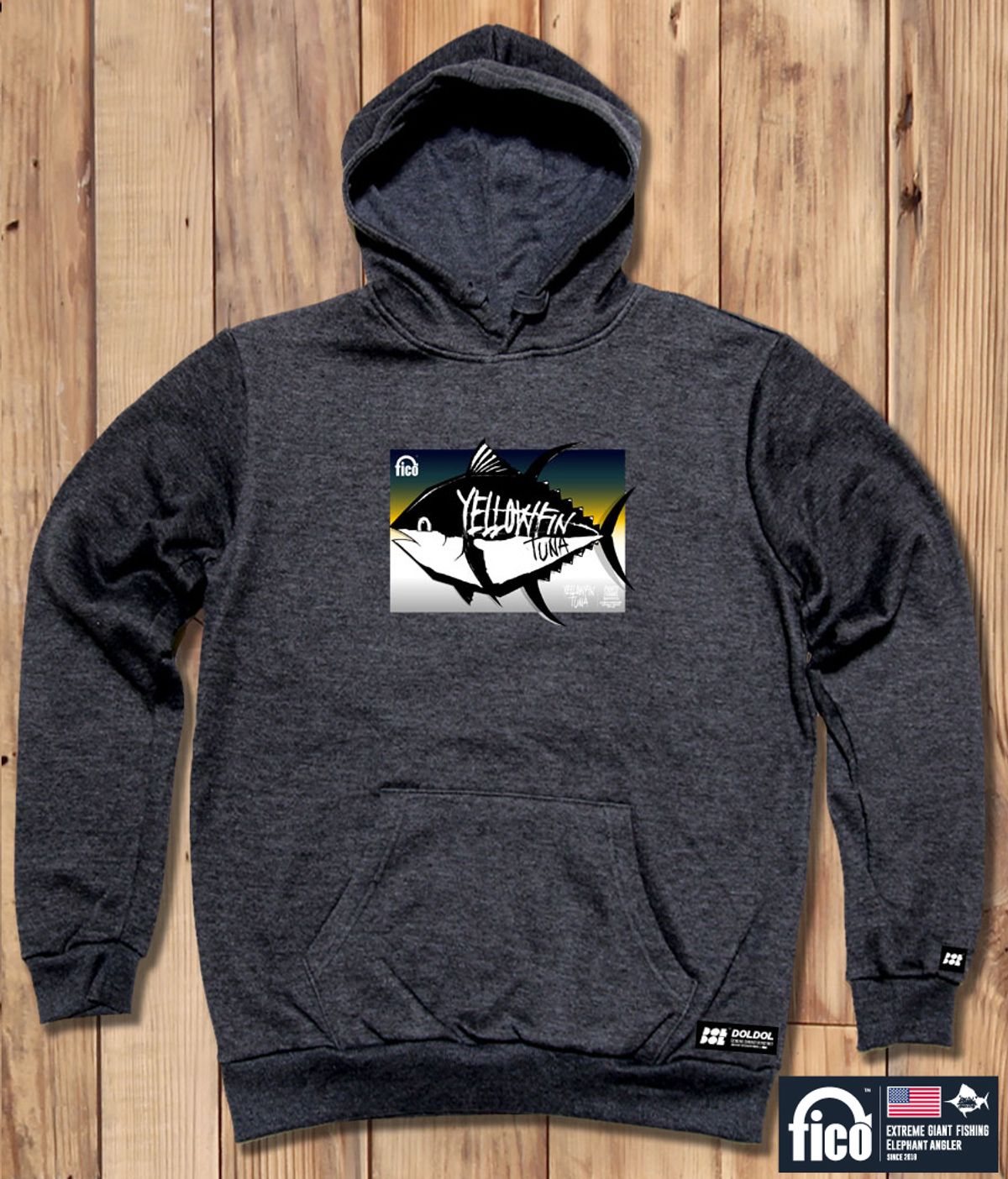 돌돌(DOLDOL) FICO-HOODY-19  익스트림 낚시 피코 캐릭터 그래픽 후드티 후디