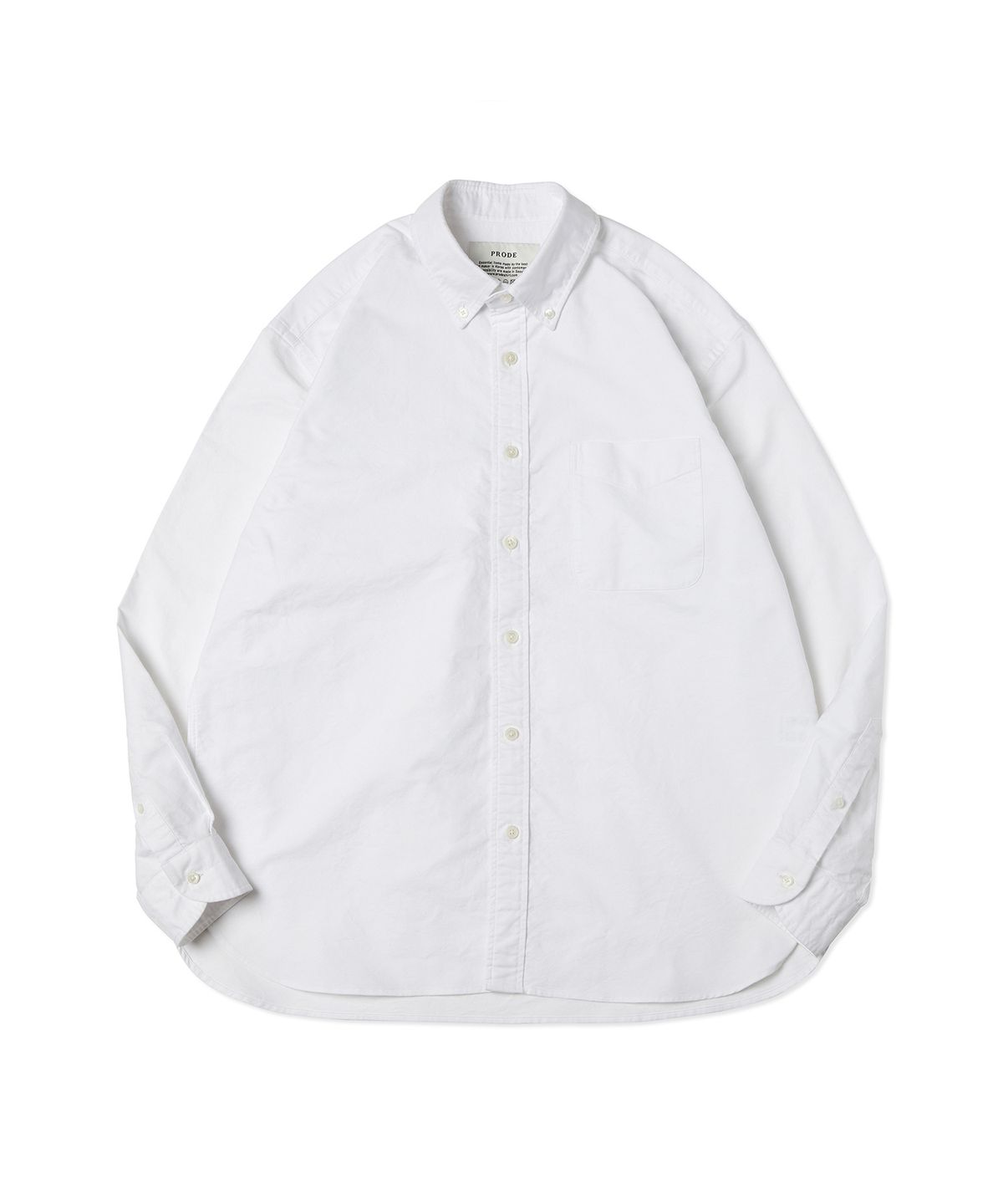 프로드셔츠(PRODESHIRT) [릴렉스]D-900 옥스포드 셔츠 (화이트)