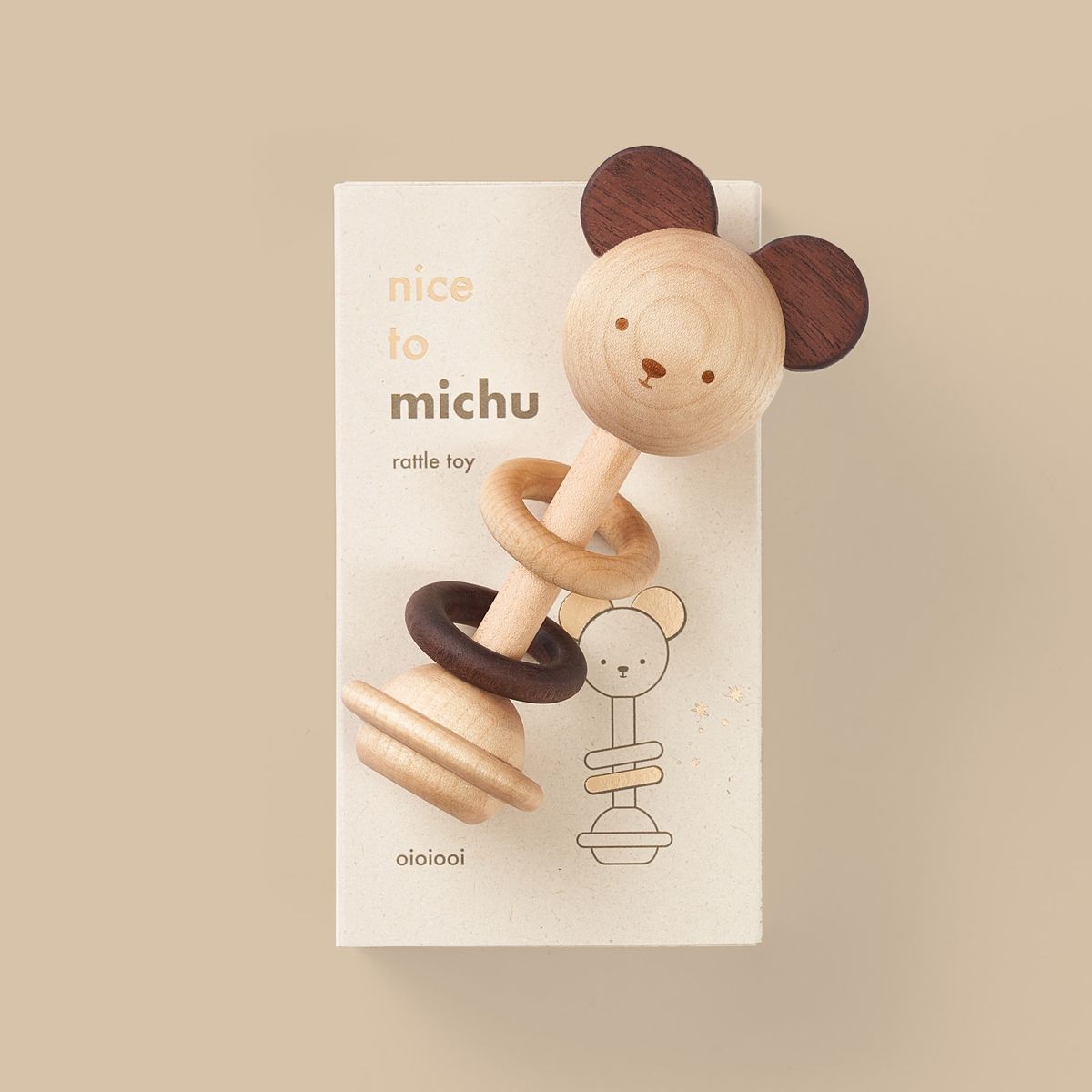 이응이(OIOIOOI) nice to michu / 우드 딸랑이