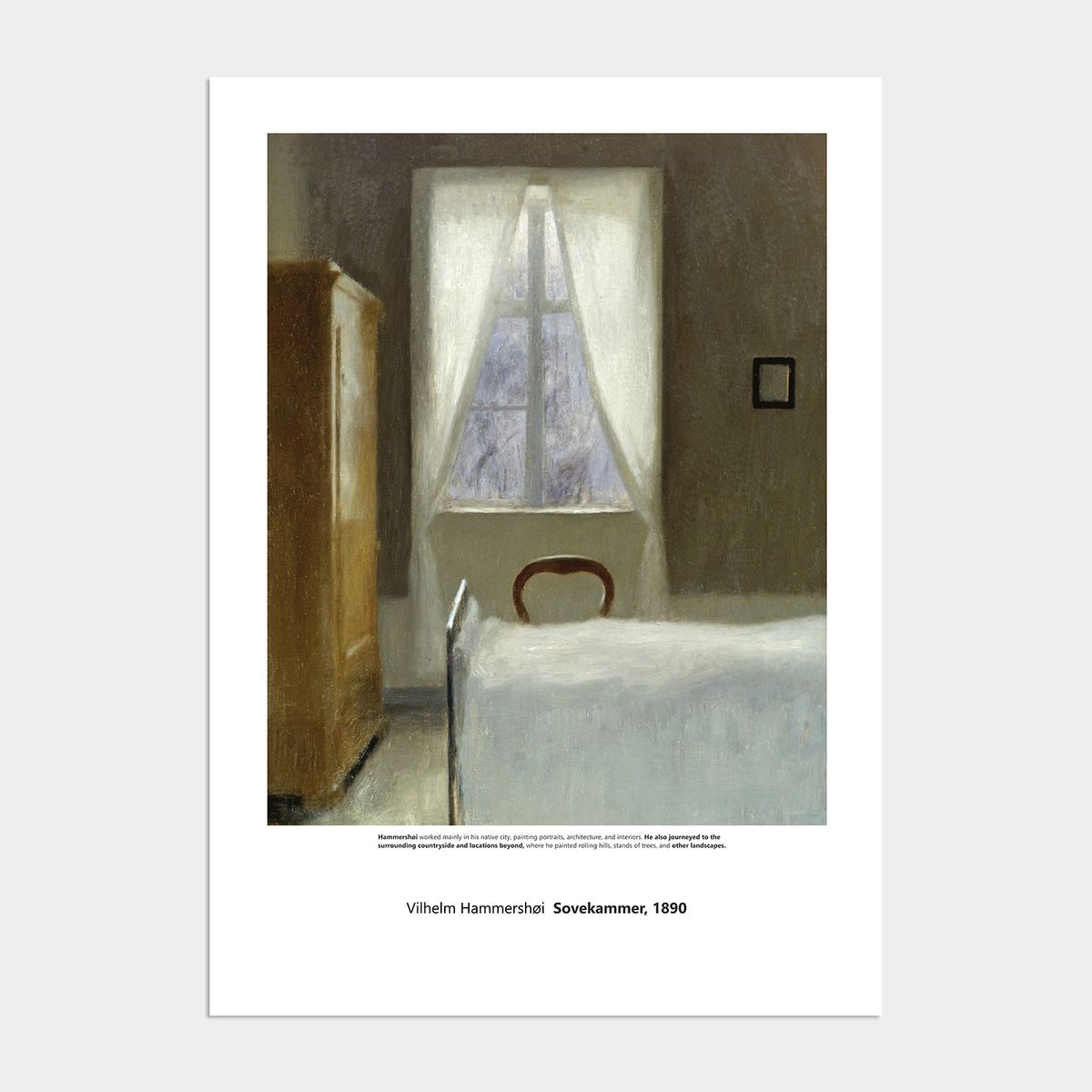 멜팅스튜디오(MELTING STUDIO) 나의 사적인 그림 액자 인테리어 포스터 / 60번 하메르쇠이-Sovekammer