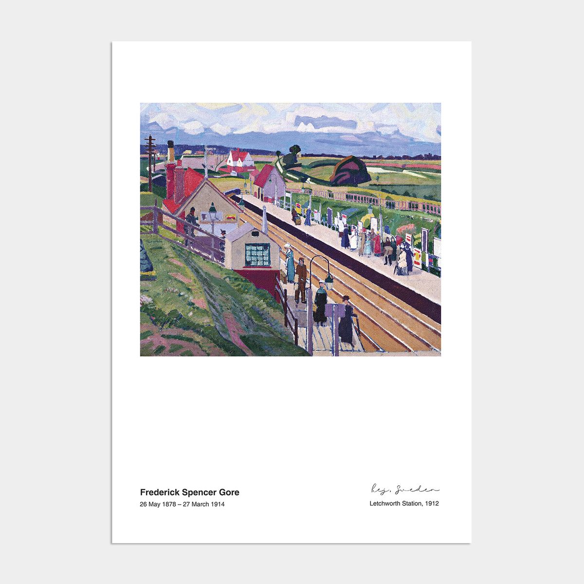 멜팅스튜디오(MELTING STUDIO) 나의 사적인 그림 액자 인테리어 포스터 / 69번 스펜서 고어-Letchworth Station