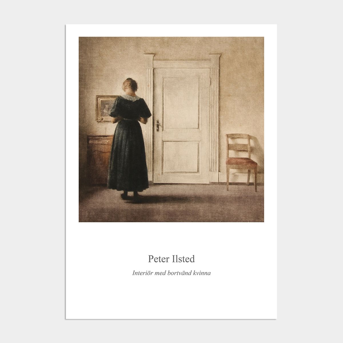 멜팅스튜디오(MELTING STUDIO) 나의 사적인 그림 액자 인테리어 포스터 / 76번 피터 일스테드-Interior med bortvand kvinna