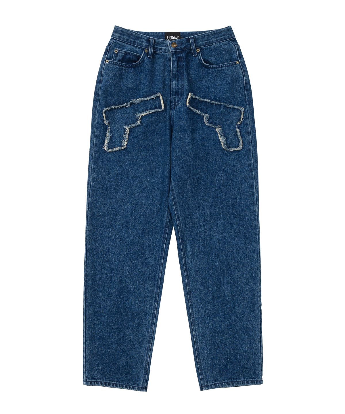 아조바이아조(AJOBYAJO) Gun Washed Jeans [Navy]