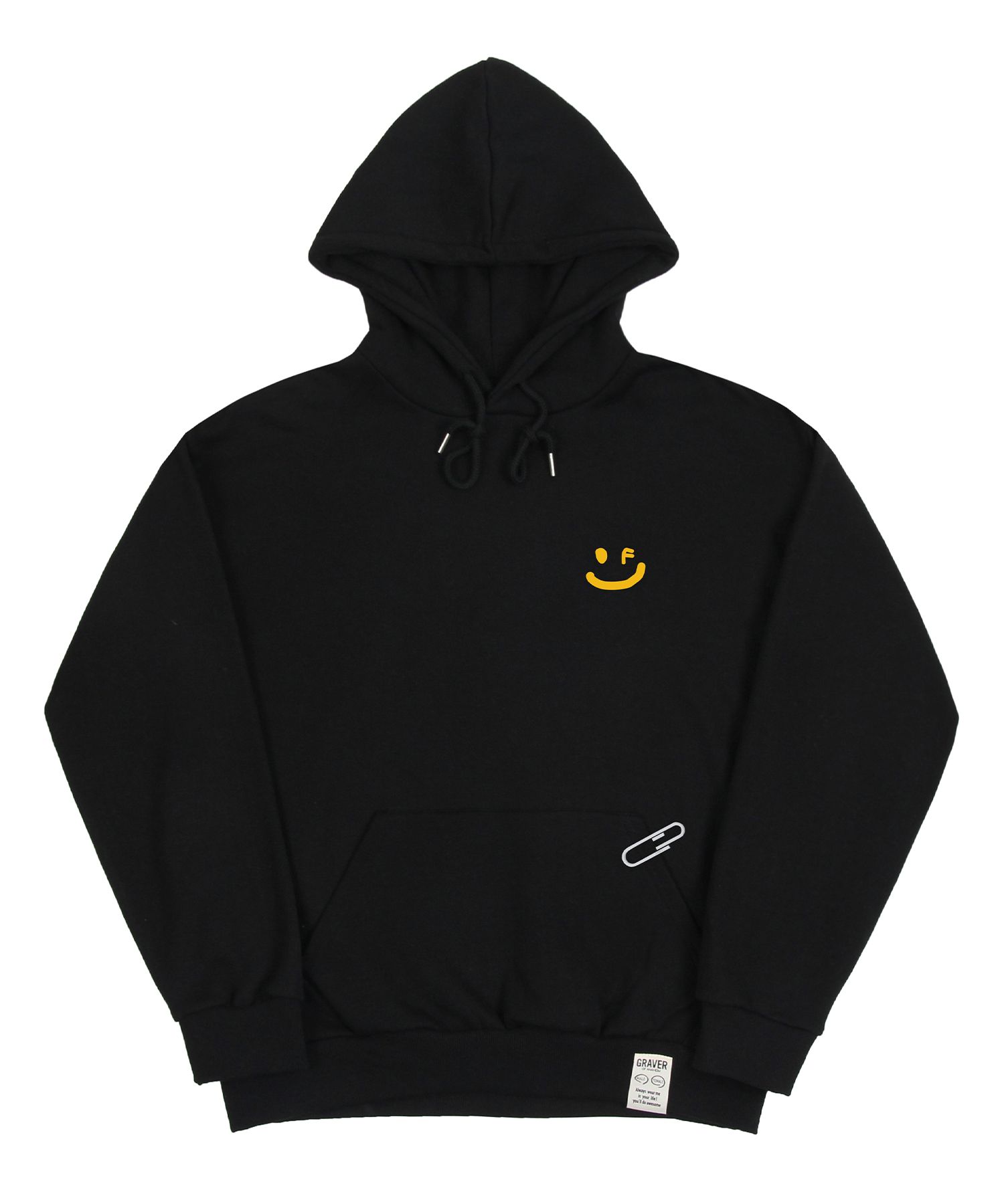 【GRAVER】Small Drawing Smile White Clip Hoodie MUSINSA | GRAVER [UNISEX] SMALL DRAWING SMILE WHITE CLIP