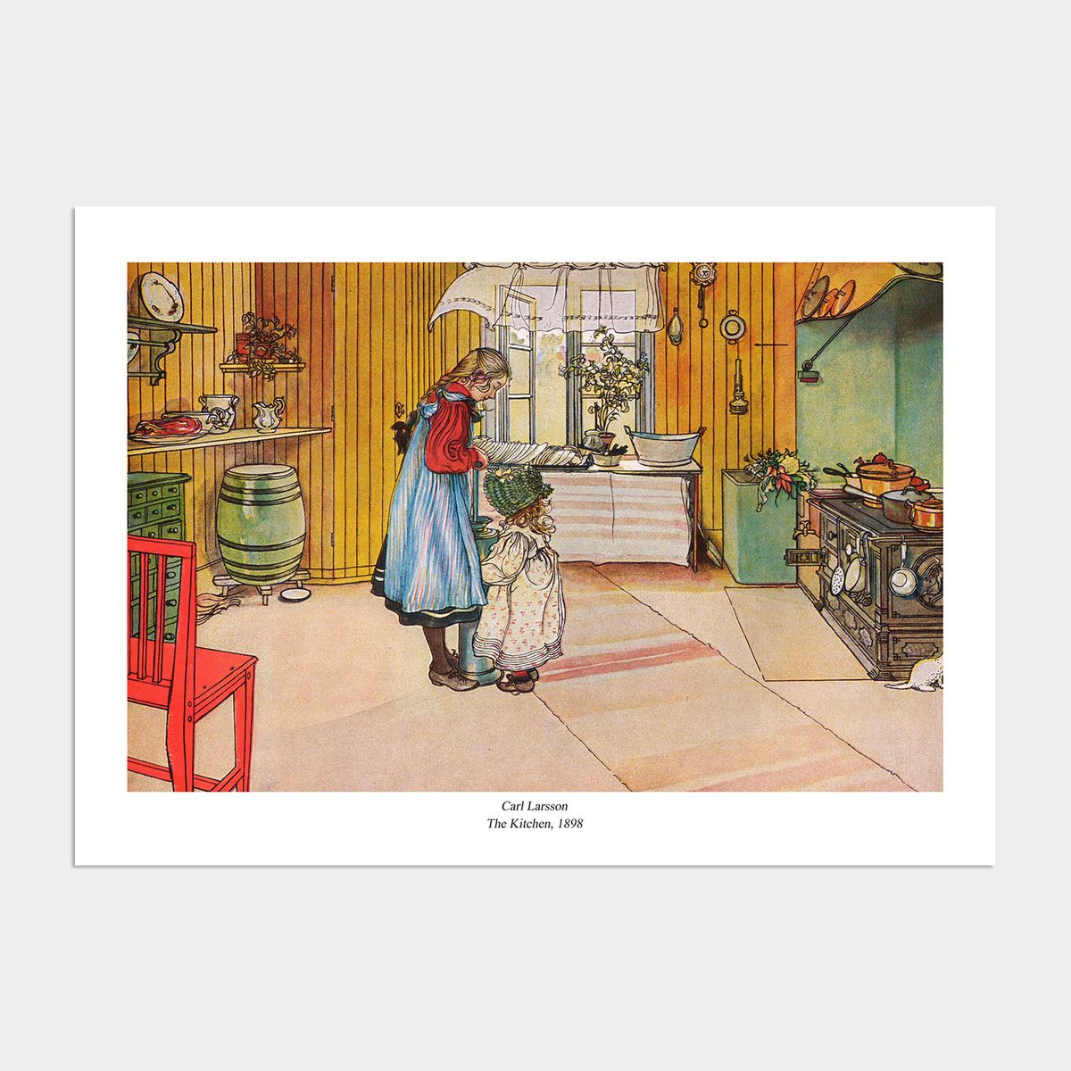 멜팅스튜디오(MELTING STUDIO) 나의 사적인 그림 액자 인테리어 포스터 / 113번 칼 라르손-The Kitchen