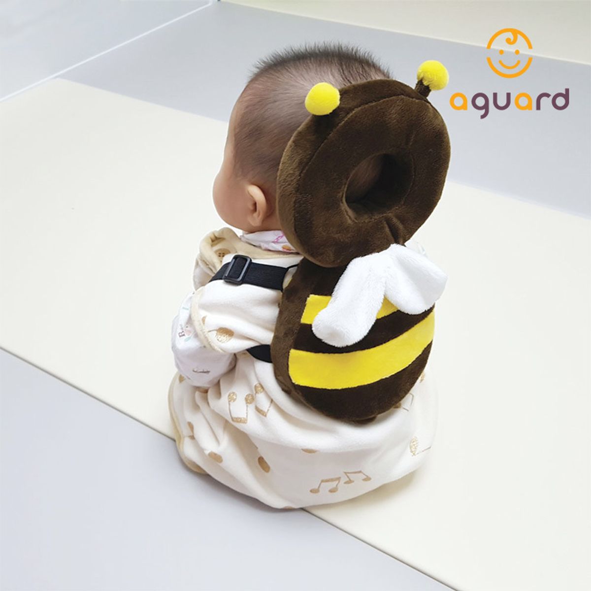 아가드(AGUARD) 아이쿵 아기 머리쿵 방지 쿠션 1입 유아 보호대 꿀벌 무당벌레