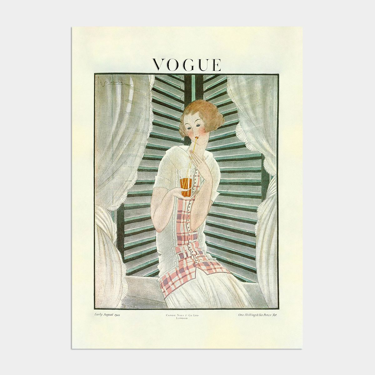 멜팅스튜디오(MELTING STUDIO) 나의 사적인 그림 액자 인테리어 포스터 / 129번 Vogue August 1922
