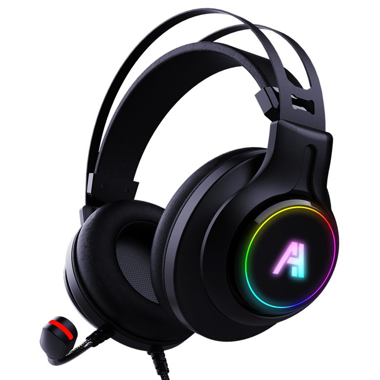 가상 7.1 채널 진동 RGB 마이크 게이밍 헤드셋 에이투 AG0501