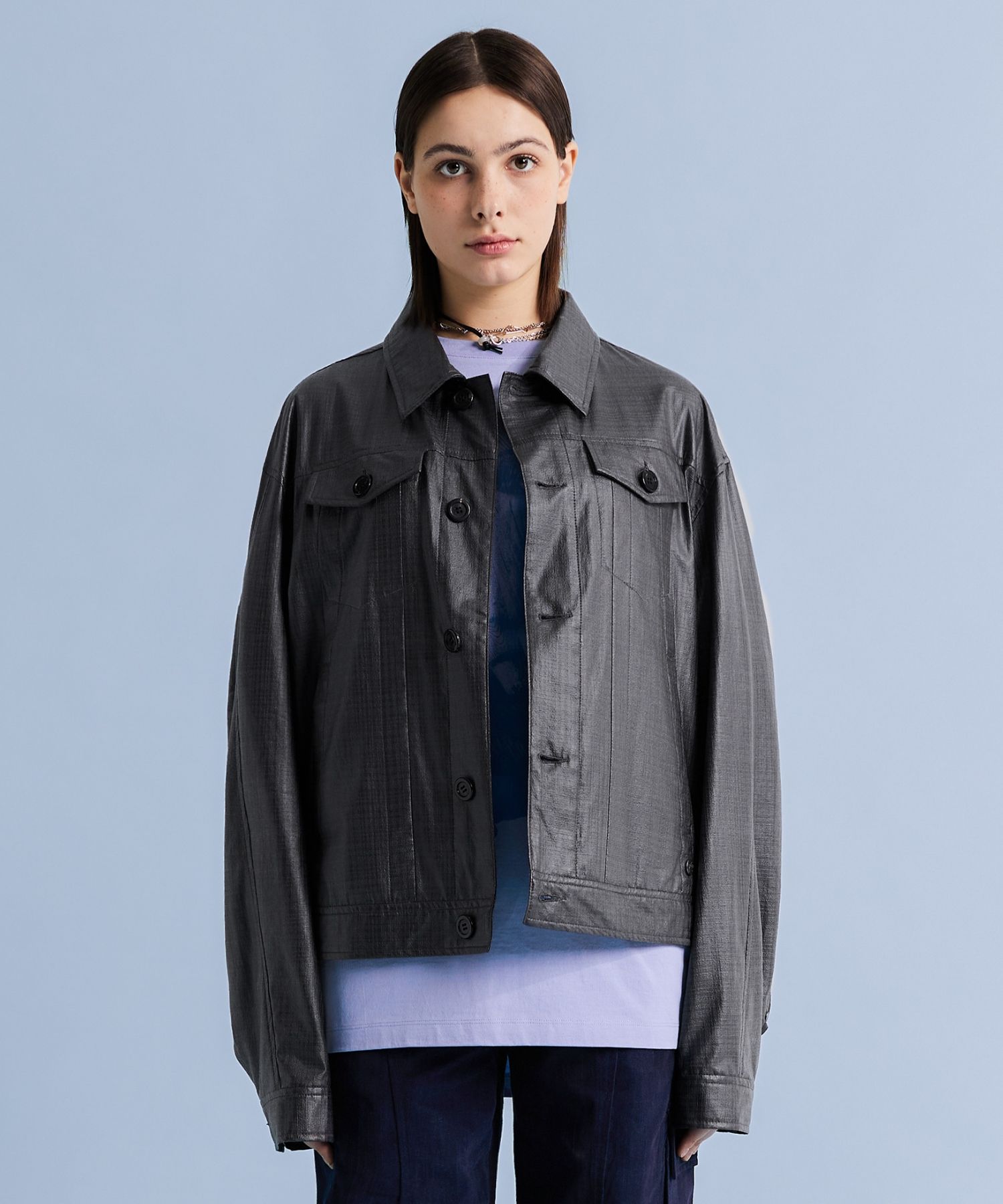 MUSINSA公式 | ADDOFF TECHGRID JACKET BLACK