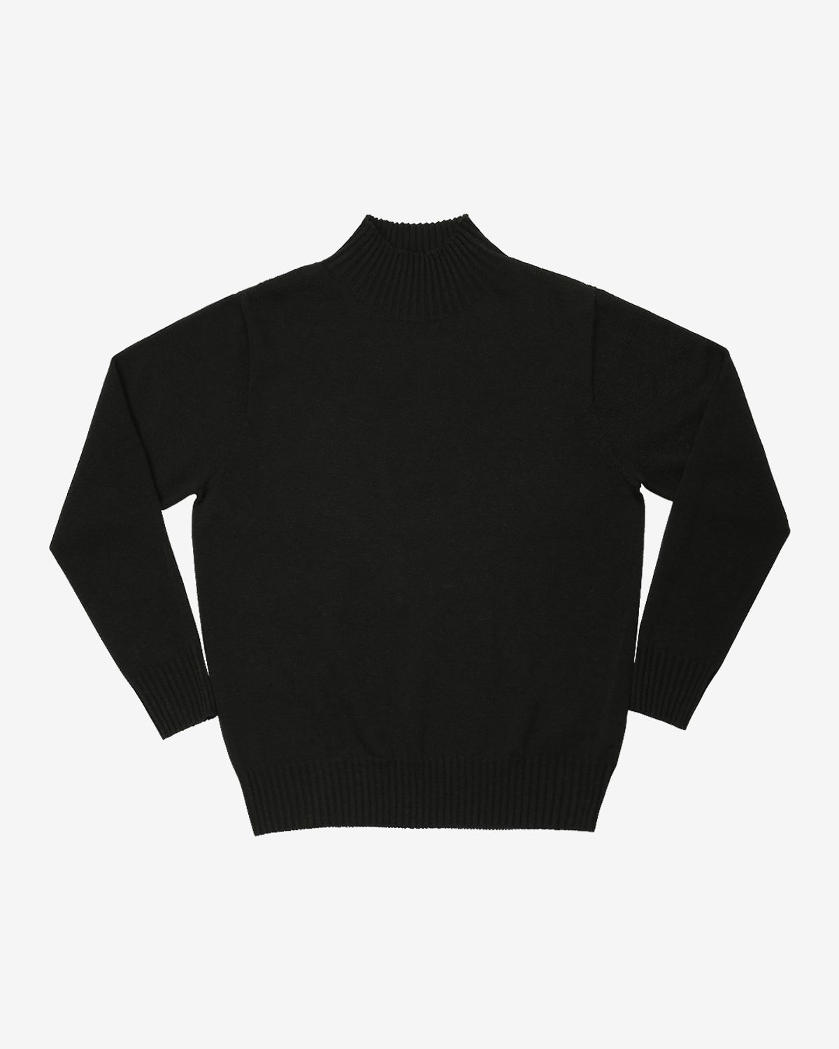 솔티(SORTIE) Whole Garment Mock-neck (Black)