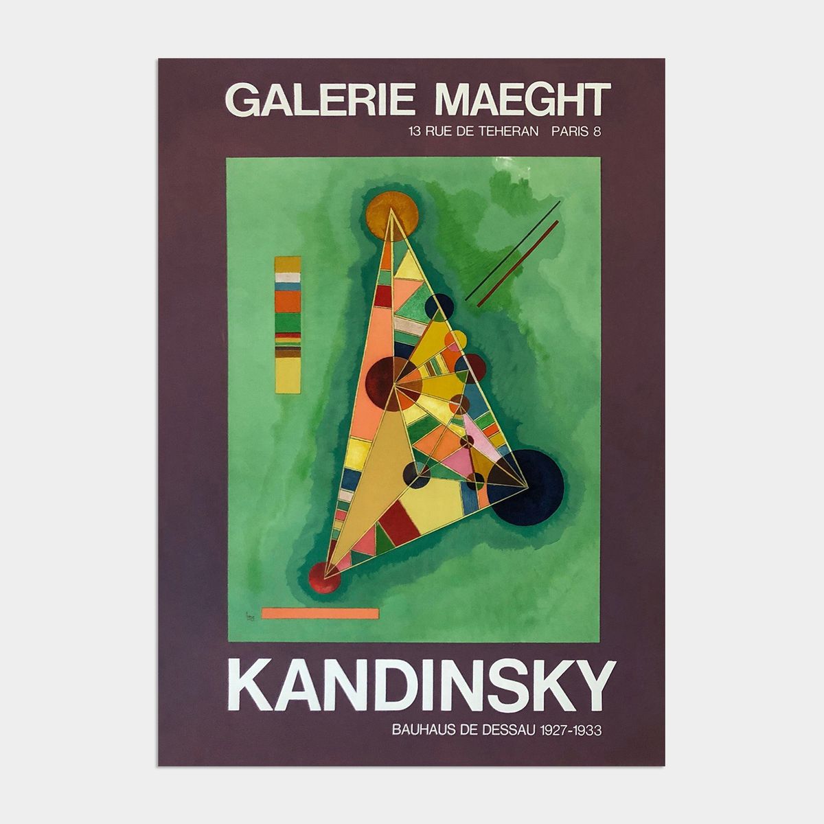 멜팅스튜디오(MELTING STUDIO) 미드 센츄리 모던 액자 인테리어 포스터 / 05번 Kandinsky-Variegation in the Triangle