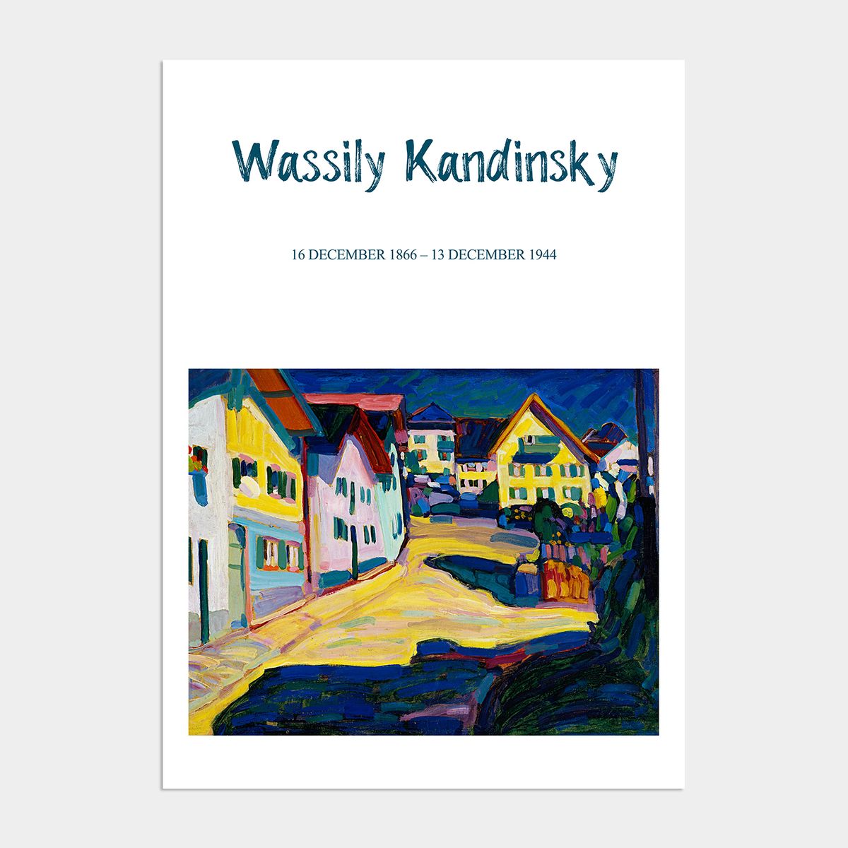 멜팅스튜디오(MELTING STUDIO) 미드 센츄리 모던 액자 인테리어 포스터 / 08번 Kandinsky-Murnau Burggrabenstrasse 1908